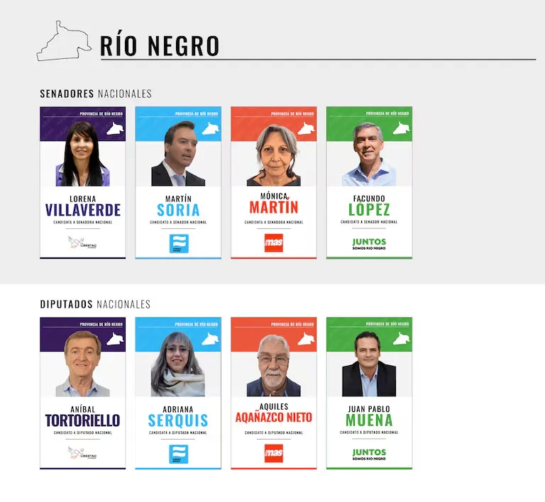 SENADORES DIPUTADOS POR RIO NEGRO